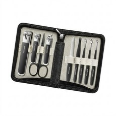 타니아홈 오래쓰는 손톱깍기 9종 세트 발톱 휴대용, 1개, 블랙