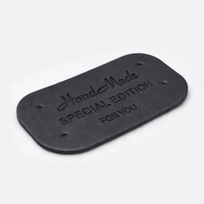 빈티지 감성 핸드메이드 인조가죽 라벨, 13개, 블랙