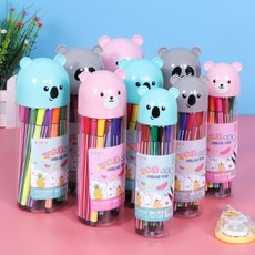 可洗水彩筆 畫畫筆 彩筆 幼兒園專用 小朋友畫筆 開學禮物 無毒, 1個, 18色10瓶裝