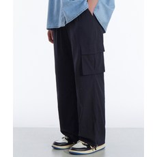 GLW 와이드 썸머 카고 조거 팬츠 블랙 181593