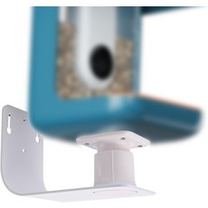 푸카이수 새 모이통 벽걸이 키트 방수 브래킷 야외 벽 울타리 발코니 및 기둥을 위한 다용도 반려동물 사료 공급 장치