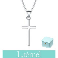 르떼르넬 LSSNC010 Sterling Silver 리얼 법정 순은 925 기본 심플 베이직 십자가 크로스 여자 실버 목걸이 은목걸이
