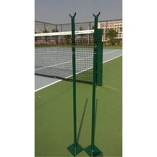 테니스 네트 지주대 경기용 철제 고정 바닥 랙 기둥, 1개, B. 알루미늄 합금 싱글 필러 1쌍