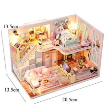 인형의집 돌하우스 원목 인형집 키드크래프트 대형 토끼집 장난감 인형 놀이 집, JTM026-A no cover