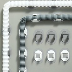 아랫채상점 고정 클립 세탁기호스, 화이트