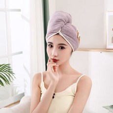 可穿式珊瑚絨浴袍 女成人 魚尾款式 超柔軟吸水, 薰衣草紫浴帽