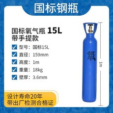 【合法經營】全鋼無縫氬氣瓶 小型氬弧焊便攜式提手6L/8L/10L/12L/14L國標家用鋼瓶, 墨綠色 氧氣瓶15L空瓶, 1個