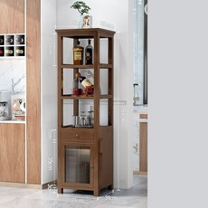 위스키 와인 진열장 장식장 선반 보관 홈바 술 거치대 디스펜서 엔틱, E_4단 양문진열장