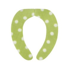 SANKO 柔軟舒適消臭馬桶座墊貼 點點綠款, 1個