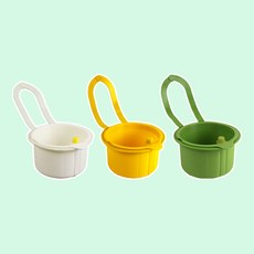 주방 싱크대 음식물 찌꺼기 거름망 필터 물빠짐 트레이 수세미 거치대 다용도, 그린, 1개