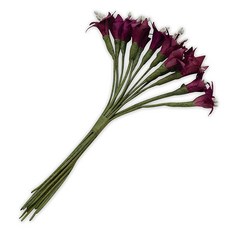 Expo International 빈티지 신부 양피지 플라워 튤 모브