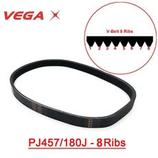 1 피스 VEGA V-벨트 PJ457 180J 3/4/5/6/7 목재 대패 기계 EINHELL RC 모드용 리브 드라이브 벨트, [01] PJ457 180J 8Ribs