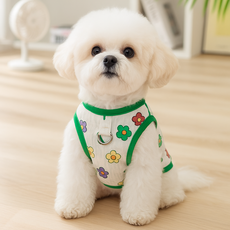 제이펫 메쉬 하네스 티셔츠, 1개, 초록