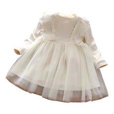 萱寶媽咪baby童裝館 新年韓系小洋裝女童長袖連身裙紗裙可愛短裙過年兒童洋裝裙子新年服過年紅色衣服春節服飾兒童新年衣服小香風連身洋裝 童裙裝