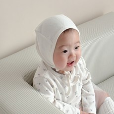 밀크하우스 유아용 아기 보넷모자 사계절