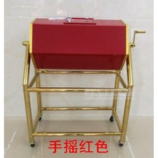 대형 제비뽑기 추첨함 회전형 응모함 투명 박스 행사장 경품 모금함, 레드+손잡이 (회전가능), 1개