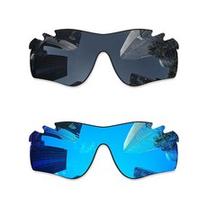 Combine8 오클리 RadarLock Path Vented/RadarLock Path, 2개, 블랙 + 아이스 블루