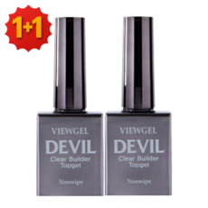 뷰젤 데빌탑젤 1+1 기초젤 세트 오버레이 탑젤 10ml