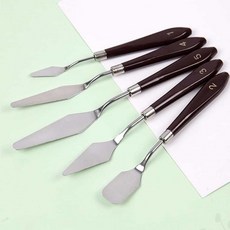 페인팅 나이프 5종 물감주걱 미술나이프 미술용나이프 미술칼 물감나이프, 1개