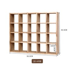 원목 머그컵 진열장 엔틱 컵장식장 30칸 찻잔 수납 찻장, H. 가볍게 구운 20 그리드 Duobaoge