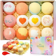 MIYI 沐浴球套裝，多種香氛天然成分泡澡球，放鬆身心禮盒裝, 840g, 1個