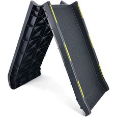 접이식 대형견 애완견 반려견 자동차 SUV 트렁크 계단, 1개, 블랙 반사