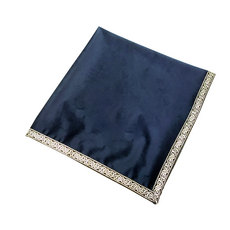 더풀타로 골드 실버 자수 논슬립 타로카드 스프레드 천, 네이비 실버, 1개