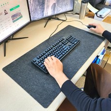 장패드 다크그레이 데스크 책상 35383PC 1(PC)