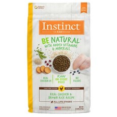 Instinct Be Natural 雞肉糙米配方狗糧，適用於所有生命階段, 2kg, 1個, REAL CHICKEN #1