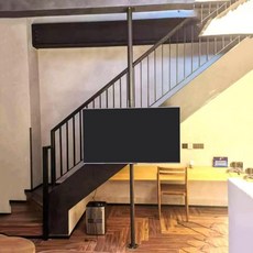 TV 벽 회전 베이스 360° 회전 브래킷 - 높이 조절 가능한 TV 마운트 스탠드 32-75인치 TV Max VESA 600x400mm