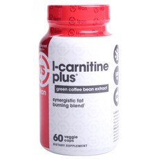 絕密營養左旋肉鹼加綠咖啡豆提取物素食帽, 60入, 1個