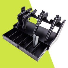 권총 총기 거치대 에어건 가스건 리볼버 핸드건 비비탄 서바이벌 원목 스탠드, 1개, 블랙에디션