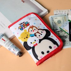 Tsum Tsum 可愛卡通造型便攜多功能收納包 輕巧收納 化妝包