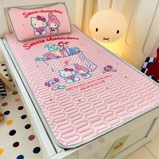 GOYES 가정용 캐릭터 어린이 쿨링매트 여름이불패드 인견이불패드세트 60*135, 키티