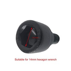육각 소켓 교체 볼트 바벨 나사 올림픽 바 2피스 (14mm 육각형 소켓), 육각 소켓 교체 볼트 바벨 나사 올림픽 바 2피스 (1