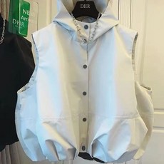 DHR 連帽運動休閒馬甲 男女背心外套