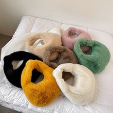 은창]라운드 복실 페이크 퍼 가방 토트백 크로스백 숄더 미니 털가방 겨울 여성 여성용