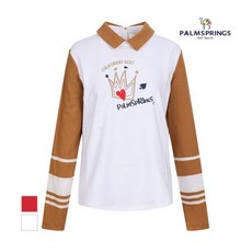 팜스프링스 여성 배색포인트 티셔츠 STSL213208 661606