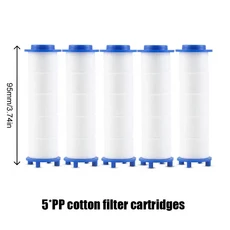 5/10개 샤워 헤드 교체 필터 전용 PP 코튼 카트리지 수도꼭지용 물 범용 타입, 01 5PCS