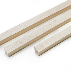 아이베란다 미송 원목쫄대 나무쫄대 각목 원목 몰딩, 12x12x600mm 3장, 1개