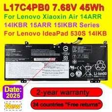 Lenovo Xiaoxin Air 14ARR 15ARR Ideapad 530S 14IKB 15IKB 요가 530 플렉스 6 L17M4PB0 L17C4PB2 7.68V 45, 01 CHINA