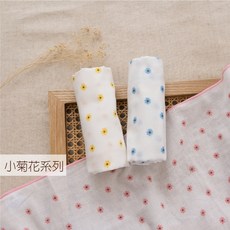 台灣製 雙層紗布運動巾 方格牌 透氣吸水 Hico 80480, 1個, 15-小菊花