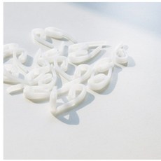 메종텍스타일 강화플라스틱 커튼핀 30p 세트, 백색, 1세트