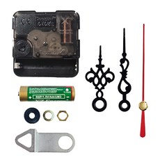 무소음 시계 무브먼트 14mm+디자인 엔틱 시계바늘 02B+건전지+너트+와셔+고무패드 세트 시계만들기 DIY 벽시계 탁상용