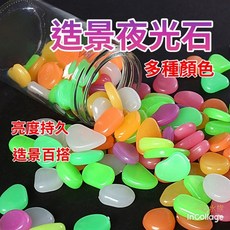 一心水族 夜光石 魚缸造景底沙 盆栽裝飾, 1個