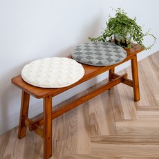 101도 논슬립 체커보드 원형 방석 스툴