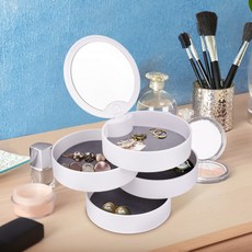 플라카 4단 원형 악세사리 보관함