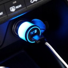USB 무드등 시거잭C 네온 충전기 차량용 타입, 본상품선택, AP19스카이USB+C