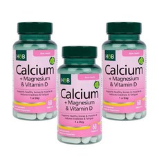 Holland & Barrett 홀랜드앤바렛 칼슘+마그네슘+비타민 D 60정, 3개