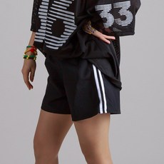 댄마샵 라인 컬러 반바지 방송댄스복 줌바댄스복 에어로빅복